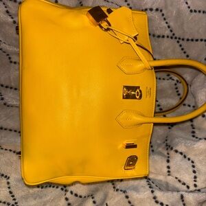 Hermes Vibrant Yellow Satchel